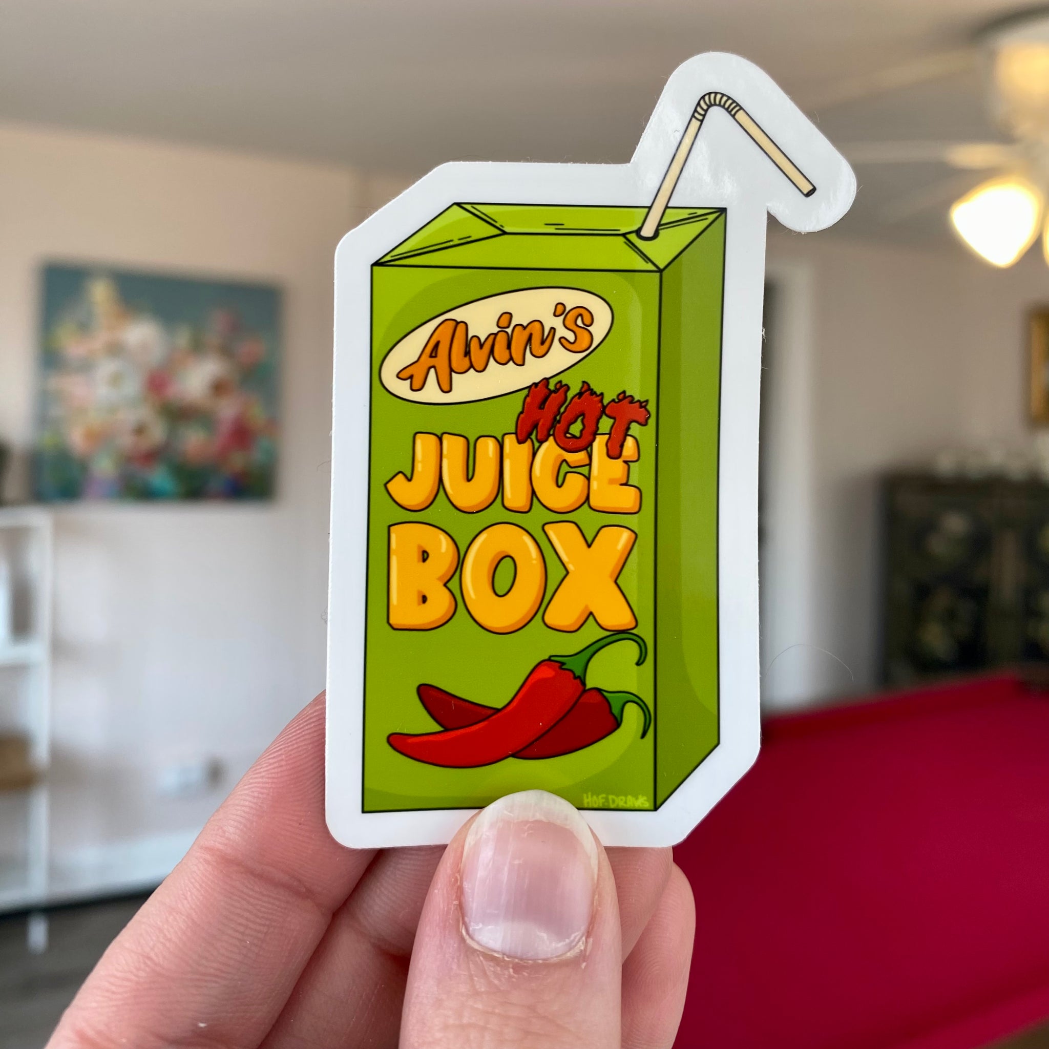 Adventure Time Alvin's Hot Juice Box Sticker