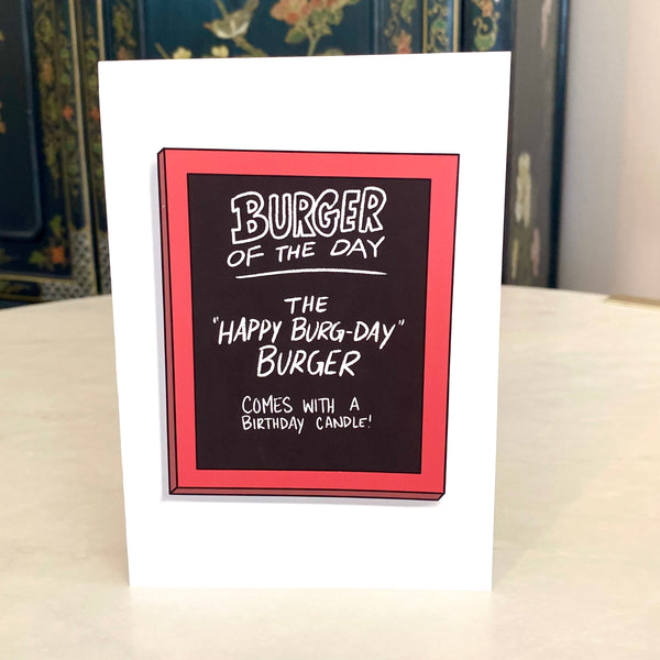 Bob's Burgers Birthday Card | Burger of the Day