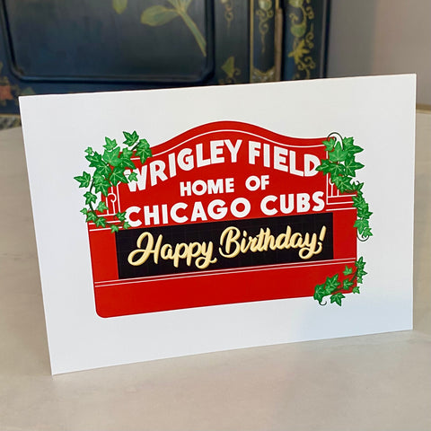Chicago Cubs Birthday Card