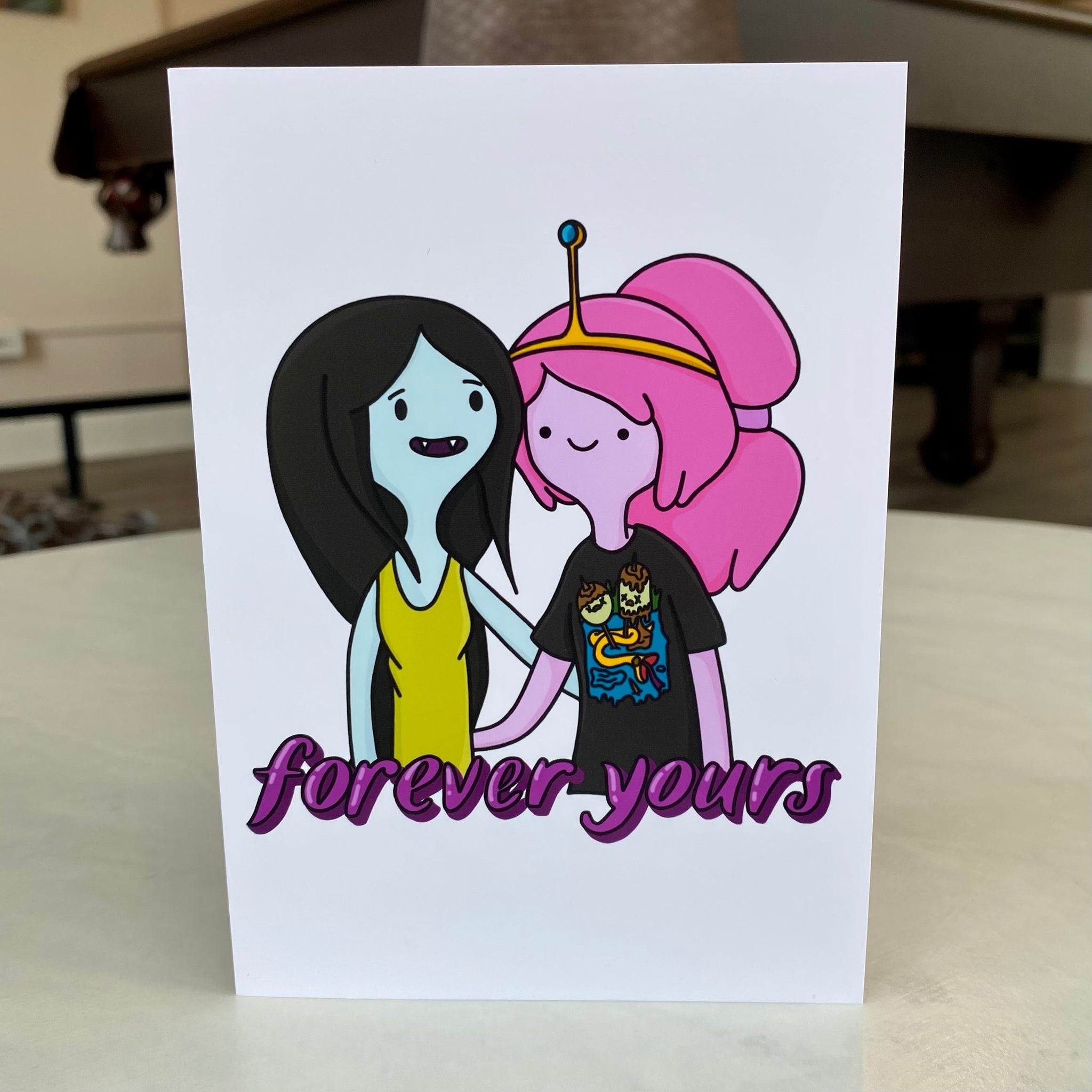 Adventure Time Love Card Forever Yours | Bubblegum & Marceline