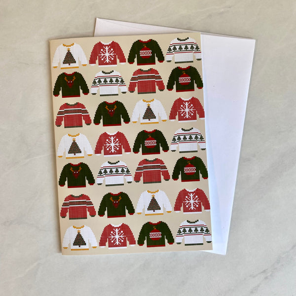 Ugly Christmas Sweater Christmas Card